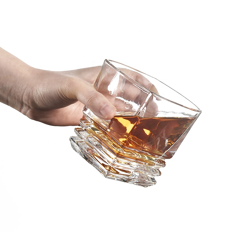 5pieces Old School Lead-free crystal glass luxury Decanter whiskey bottle sets