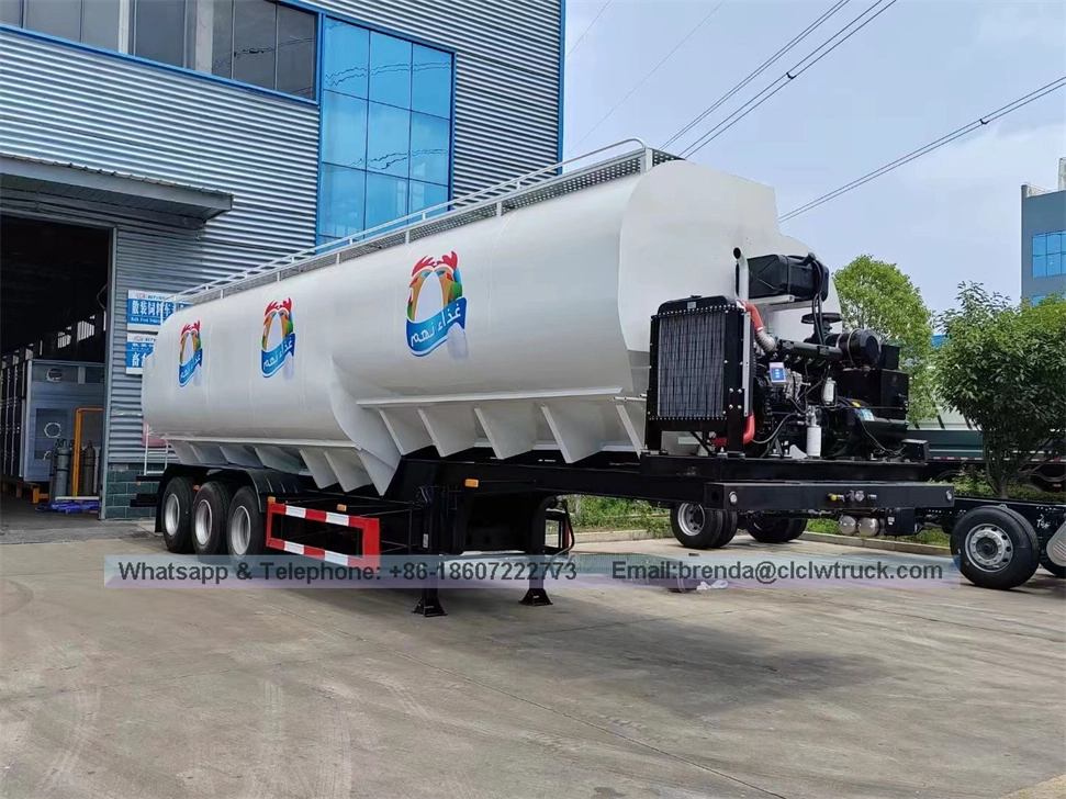 30ton bulk feed transport vehicle by Chengli Group shipping to Africa 30ton bulk feed transport vehicle by Chengli Group shipping to Africa