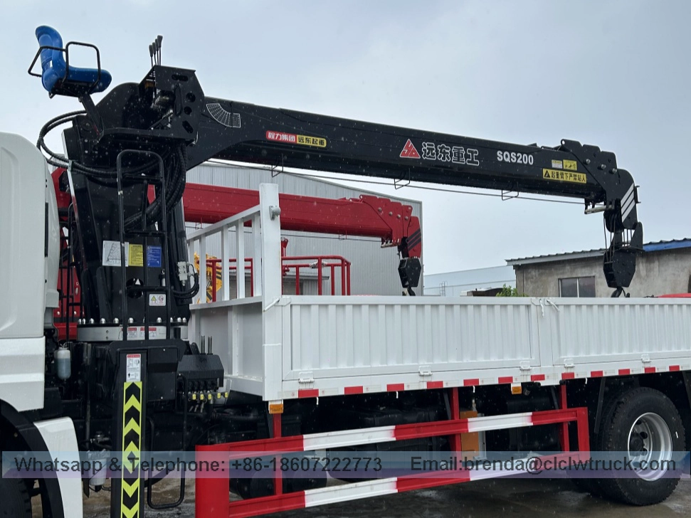 Isuzu Single Bridge 8 Ton Truck Crane For Sale