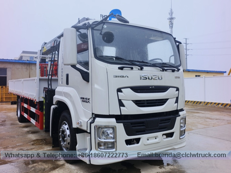 Isuzu Single Bridge 8 Ton Truck Crane For Sale