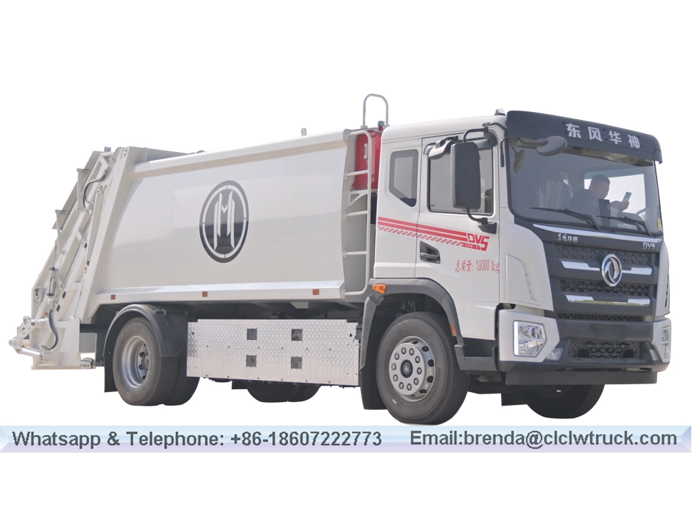 China DongFeng 11 ton Pure Electric Compression Garbage Truck manufacturer
