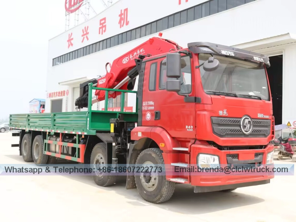 Shaanxi Auto Delong 35 ton Folding arm Truck Crane