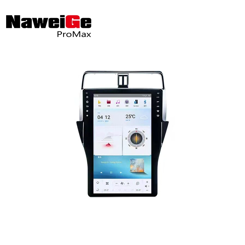 NaweiGe 16 Tesla GT6 Android Head Unit لتويوتا برادو 2018-، مشغل ديفيدي للسيارة لتويوتا لاند كروزر برادو 2018- ملاحة GPS مع Carplay 4G 5G Car DVD الوسائط المتعددة بالجملة المورد.