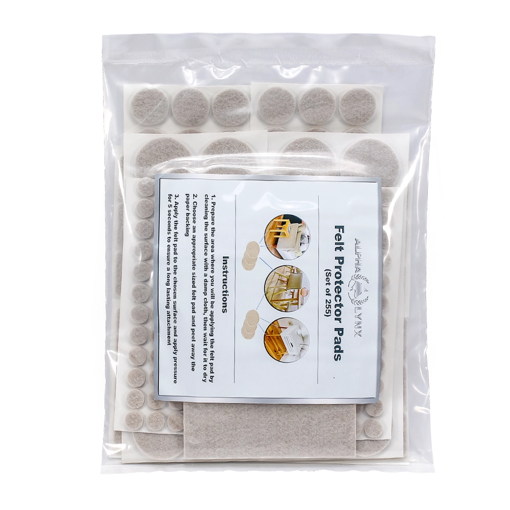 Protector de suelo autoadhesivo, almohadillas de fieltro para muebles, almohadilla de fieltro adhesiva para proteger el suelo