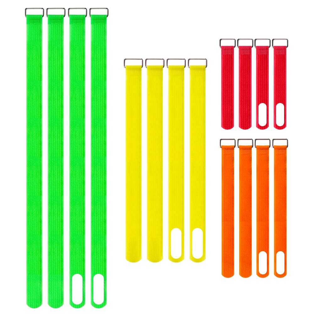 Sangles à boucles et crochets colorées polyvalentes, sangles de serrage réutilisables
