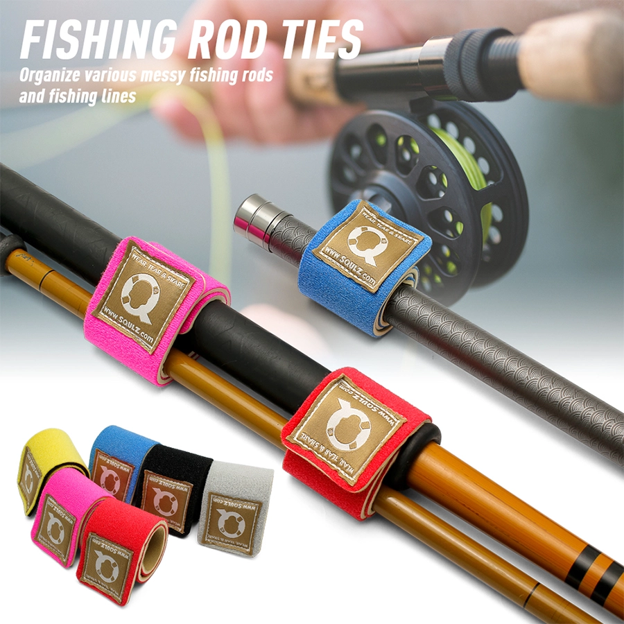 Anpassbare Neopren -Fischereistabstange Trägerriemen Großhandel Stoff Design Fishing Accessoires