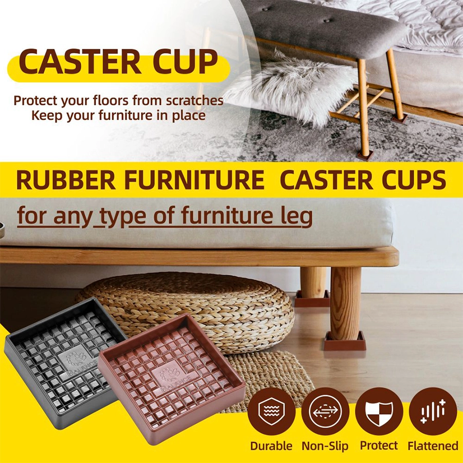 Gummi -Caster -Becher für Möbel China Lieferant Großhandel Floor Guard Casters