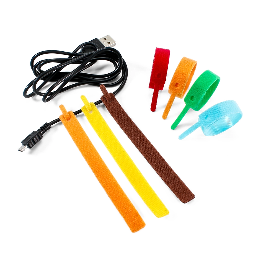 Back to Back Hook and Loop Cable Ties Multicolor Reusable Fastening Straps Wholesale Industrial Strength Binding Organizer