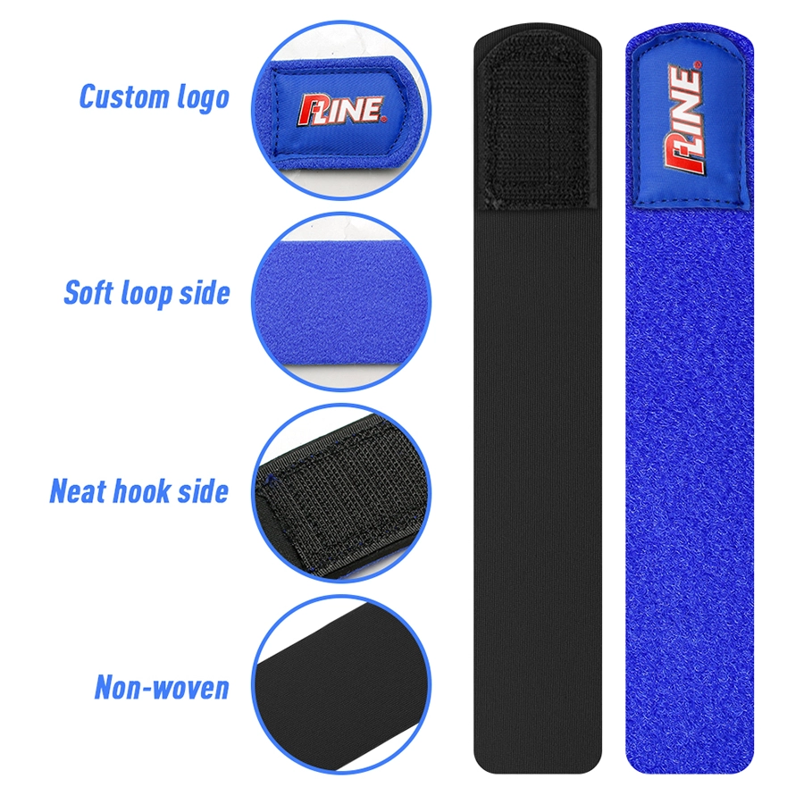 Neoprene Fishing Rod Straps Manufacturer Supply Durable Adjustable Fishing Gear Accessories for Secure Rod Transport Organization