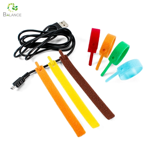 Auto-adhésif durable Back to Back Hook and Loop Cable Tie STRAP ORGANISATEUR POUR LES FILLEURES DE TIRE Gestion de câble Fournisseur de gros fournisseur