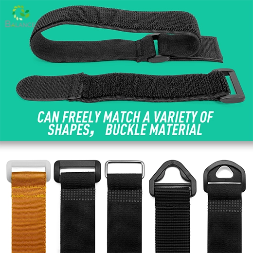 Sangle à crochet et boucle élastique avec un fournisseur de boucle en plastique Fixation réglable durable pour une cravate sécurisée