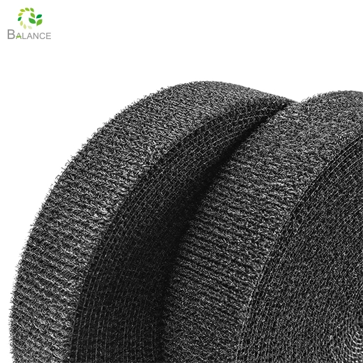 Proveedor de bucle de tela suave Vínculos fuertes de nylon gancho y tela de bucle para ropa de vestimenta de ropa Aplicaciones industriales médicas