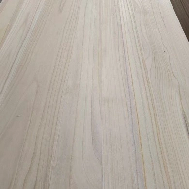 Instalação de fabricação chinesa premium de placas de móveis de madeira maciça de Paulownia