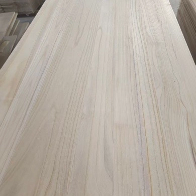 Instalação de fabricação chinesa premium de placas de móveis de madeira maciça de Paulownia