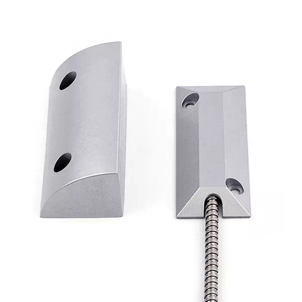 Sensor de contato magnético de porta com fio de metal aéreo NC ou NO para controle de acesso e sistema de alarme contra roubo