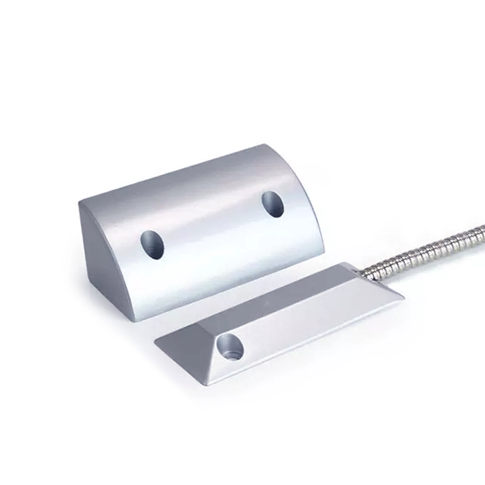 Sensor de contato magnético de porta com fio de metal aéreo NC ou NO para controle de acesso e sistema de alarme contra roubo