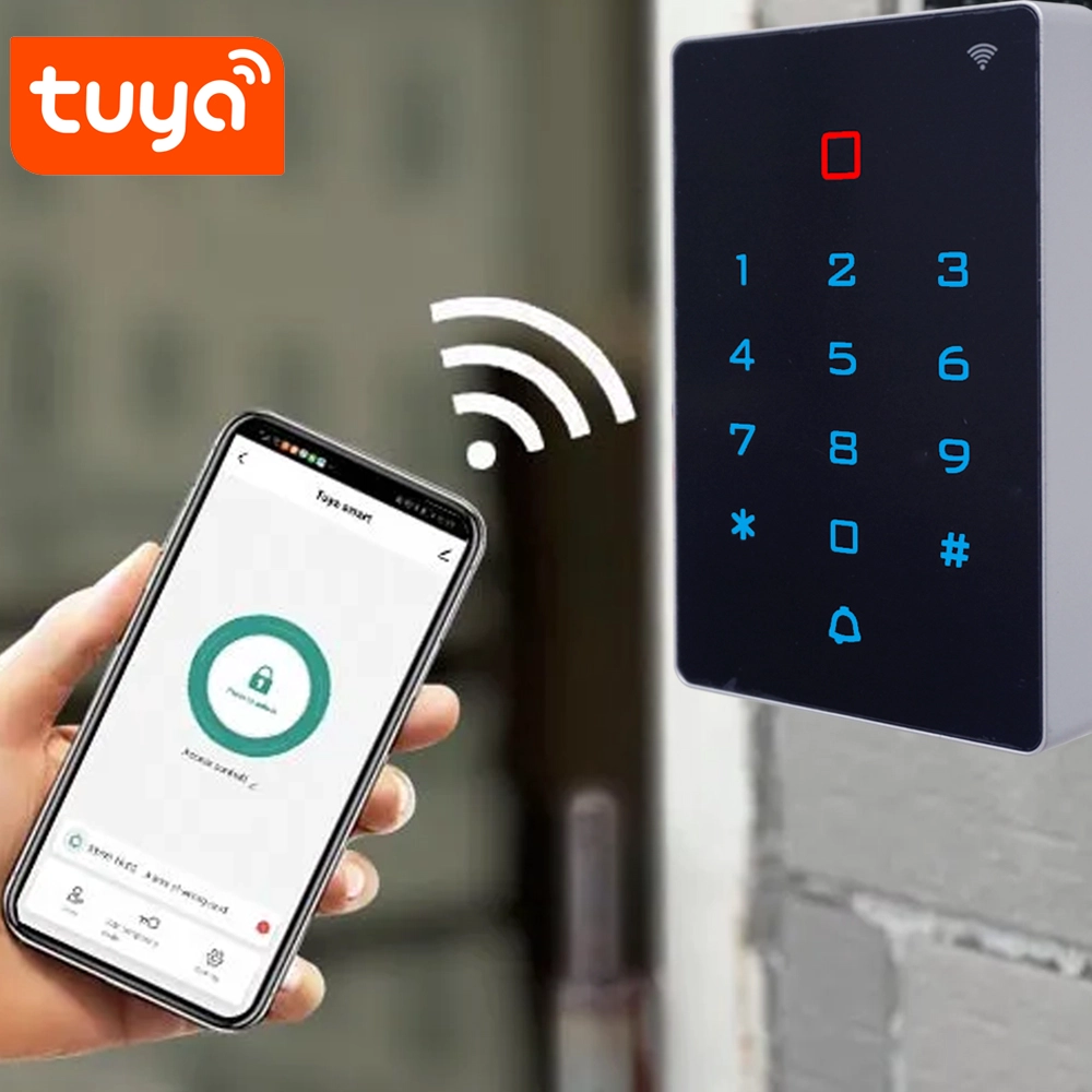 IP67 Su Geçirmez Tuya App kontrolü, WIFI uzaktan iletişim ile tek kapı erişim kontrolü tuş takımı