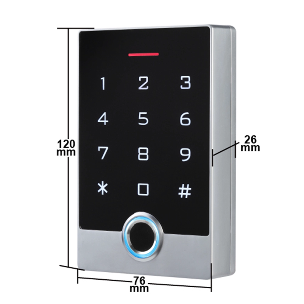 Tuya WIFI กรอบโลหะ 125 Khz/13.56 Mhz RFID สมาร์ทประตูเดียวปุ่มกด IP68 ฟังก์ชั่นกันน้ำ