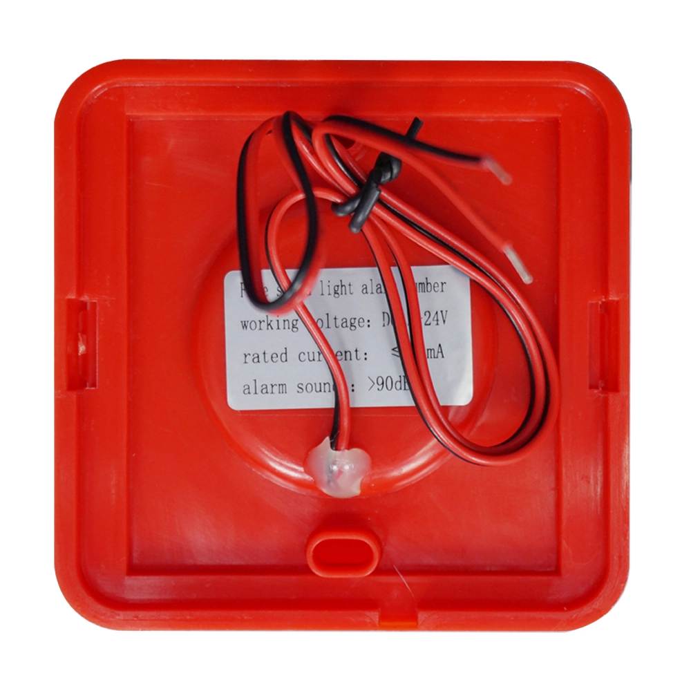 DC 12 ~ 24V การแจ้งเตือนแบบมีสายสัญญาณเตือนไฟไหม้ Led Strobe Light คำเตือนไฟไหม้ ไซเรนสำหรับระบบสัญญาณเตือนไฟไหม้