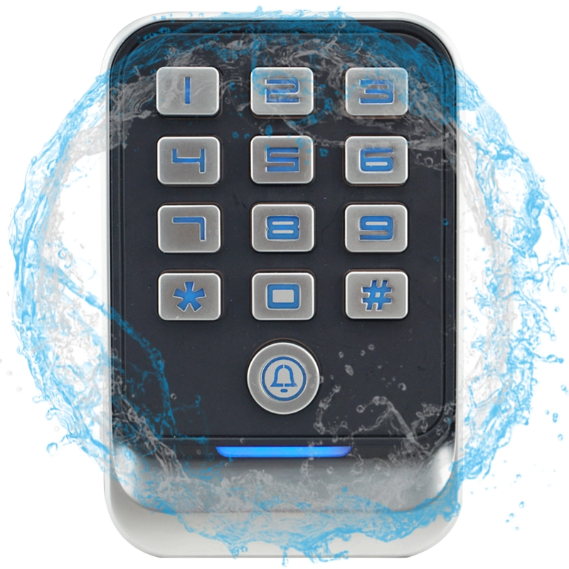 Controle de acesso de metal à prova d'água IP67/leitor Wiegand para teclado de controle de acesso de porta única