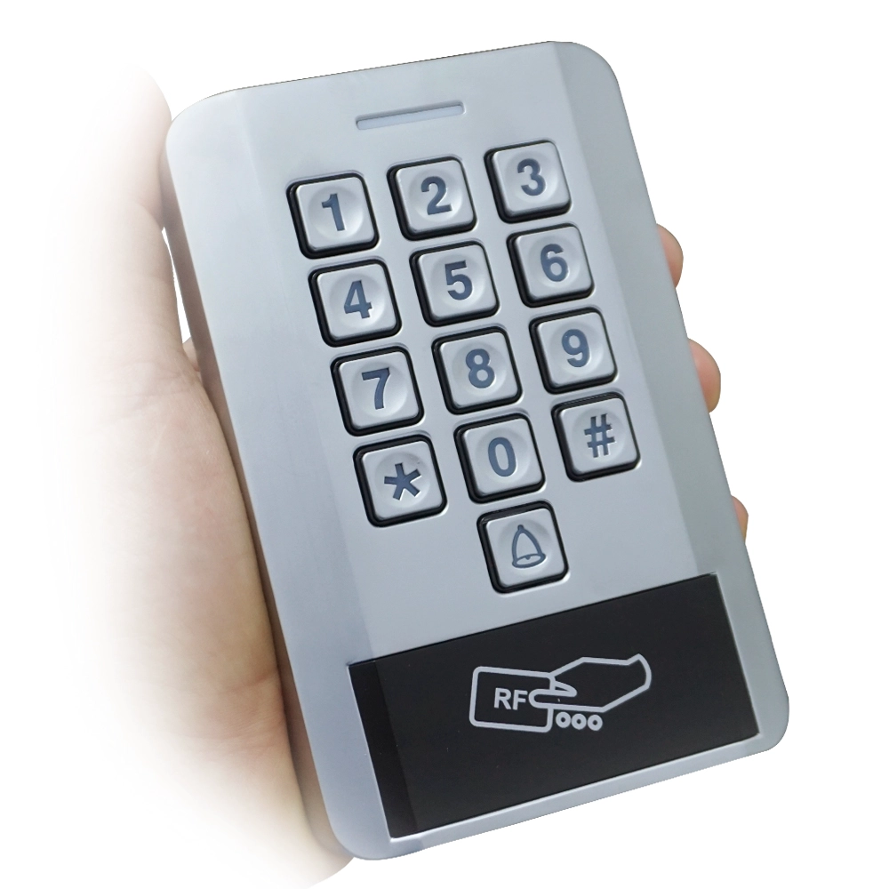 Teclado mecánico con carcasa metálica resistente al agua, teclado Em Rfid de 125khz, lector de tarjetas, teclado de Control de acceso independiente