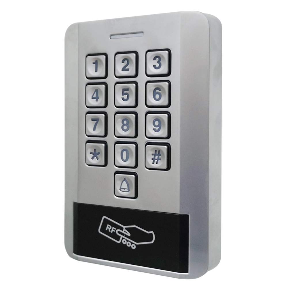 Teclado mecánico con carcasa metálica resistente al agua, teclado Em Rfid de 125khz, lector de tarjetas, teclado de Control de acceso independiente