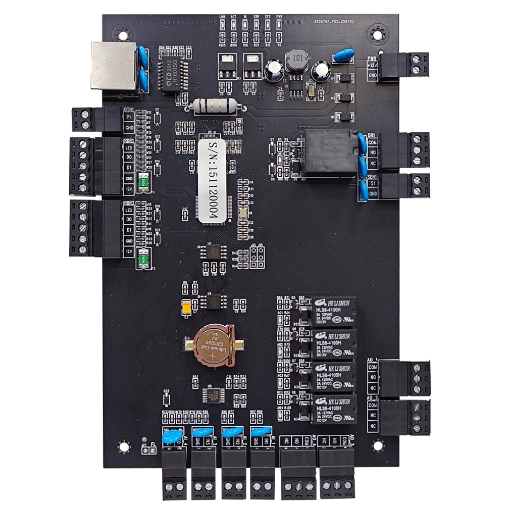 Tcp / ip 1 Mạng bảng điều khiển truy cập cửa ra vào Hệ thống truy cập cửa Weigand Rfid với phần mềm PC quản lý miễn phí