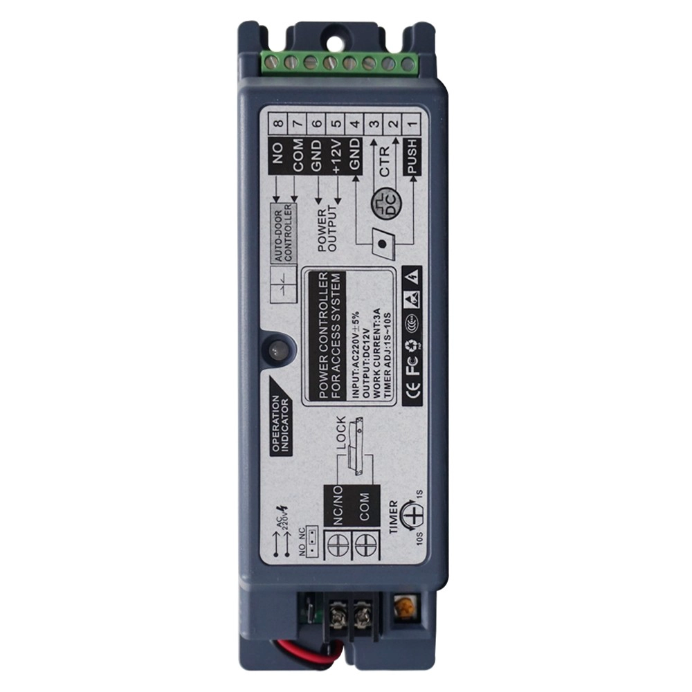 AC220V输入电源控制器EA-34A用于门禁系统,带DC 12V 3A输出