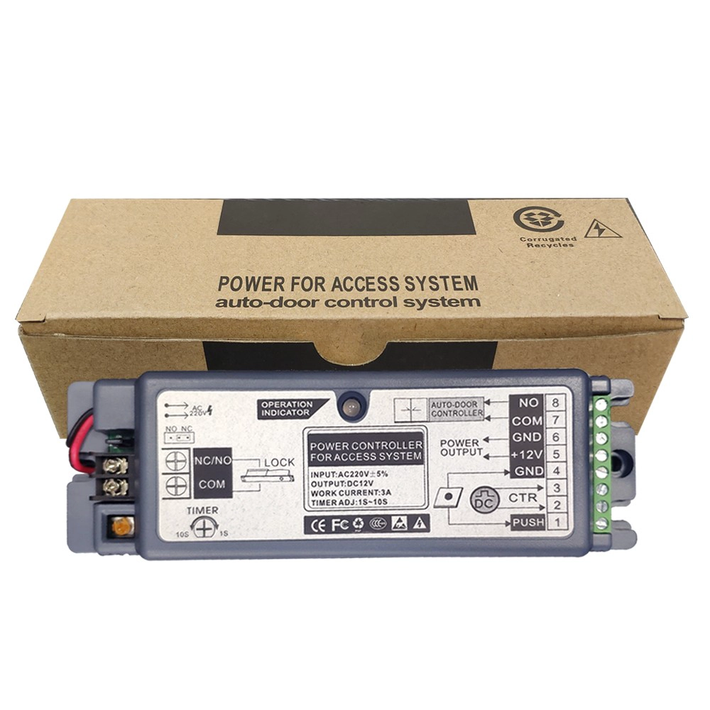 AC220V输入电源控制器EA-34A用于门禁系统,带DC 12V 3A输出