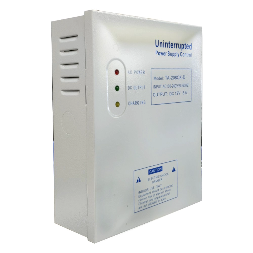 DC12V 5A الناتج AC100V 260V المدخلات باب أمان التحكم في الوصول دون انقطاع نموذج إمدادات الطاقة TA-208CK-D OEM العلامة التجارية 3 LED