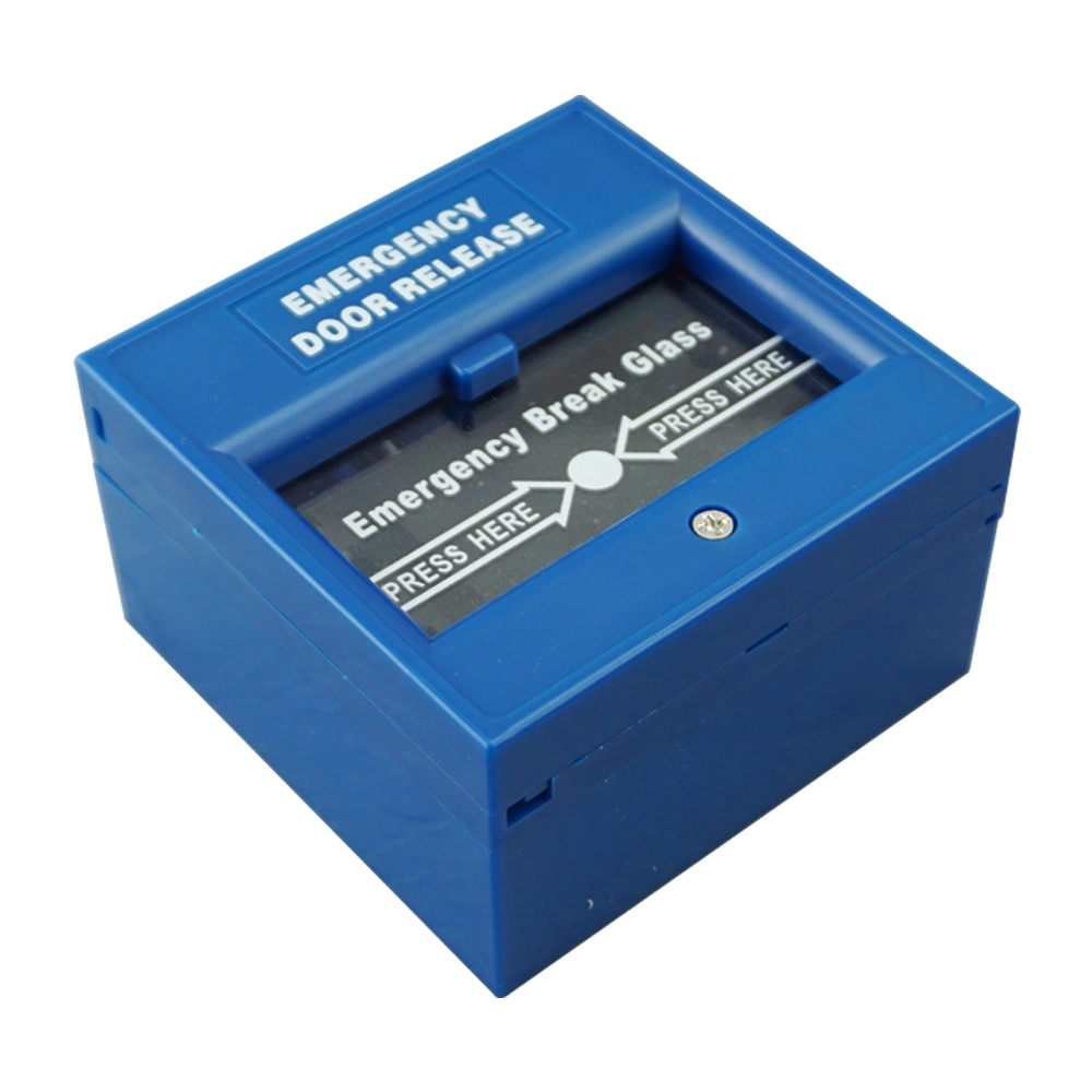 Blue color Button Switch Emergency Door Release Door Exit Button Glass Break Alarm Button For Door Access Control