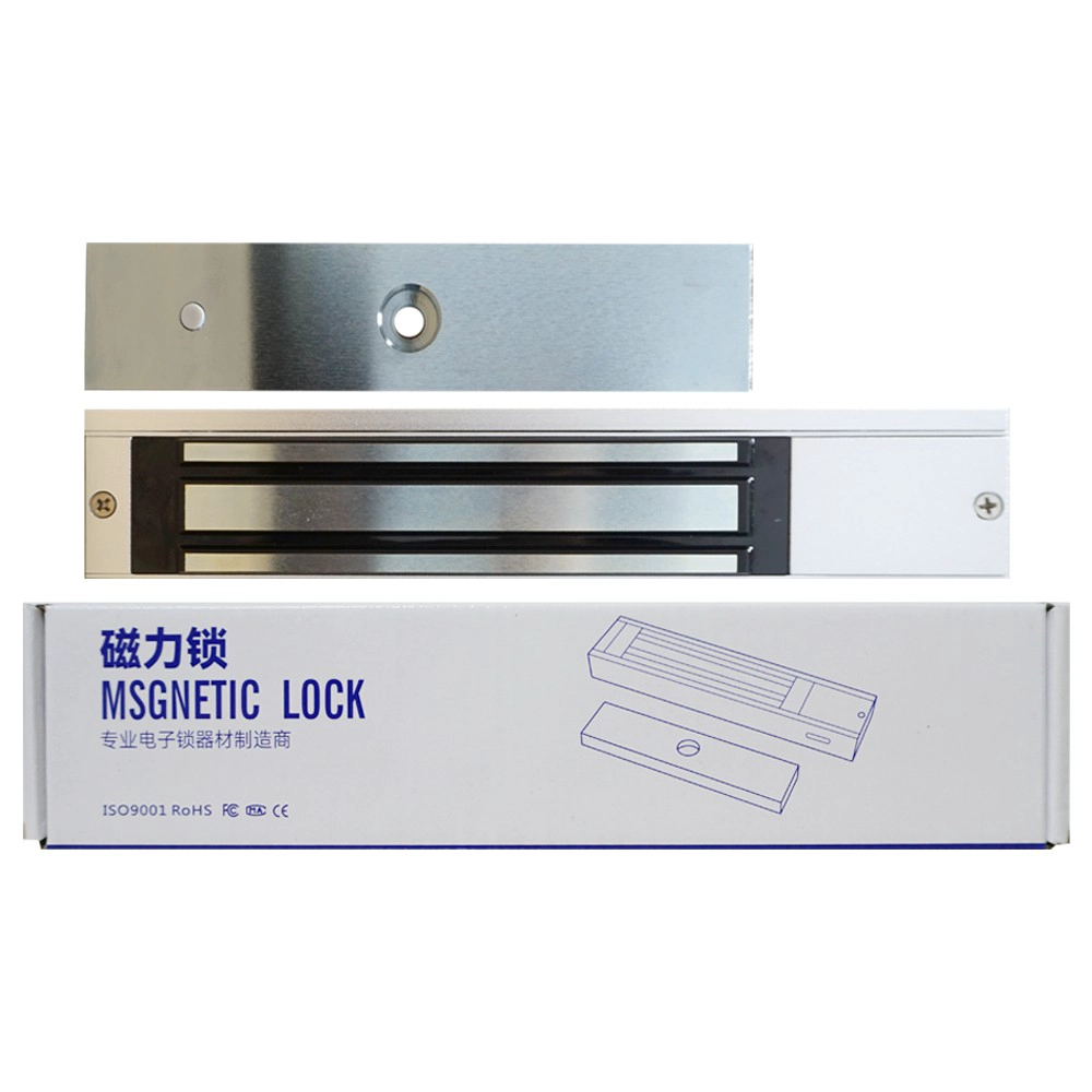 Serrure électromagnétique robuste ML-280, force de maintien de 600 lb, 12 V CC pour contrôle d'accès, avec indicateur LED (usage commercial)