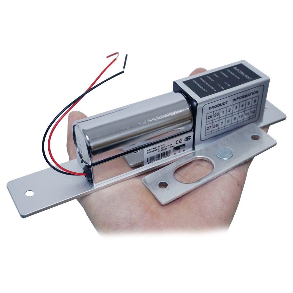 SMQT ML-311 Serrure intelligente commerciale : Boulon à mortaise électrique encastré 12 V CC pour contrôle d'accès au bureau et aux portes vitrées