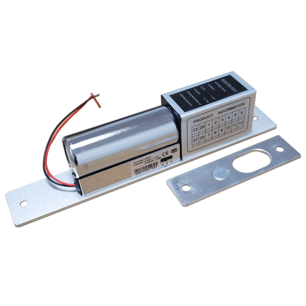 SMQT ML-311 Serrure intelligente commerciale : Boulon à mortaise électrique encastré 12 V CC pour contrôle d'accès au bureau et aux portes vitrées