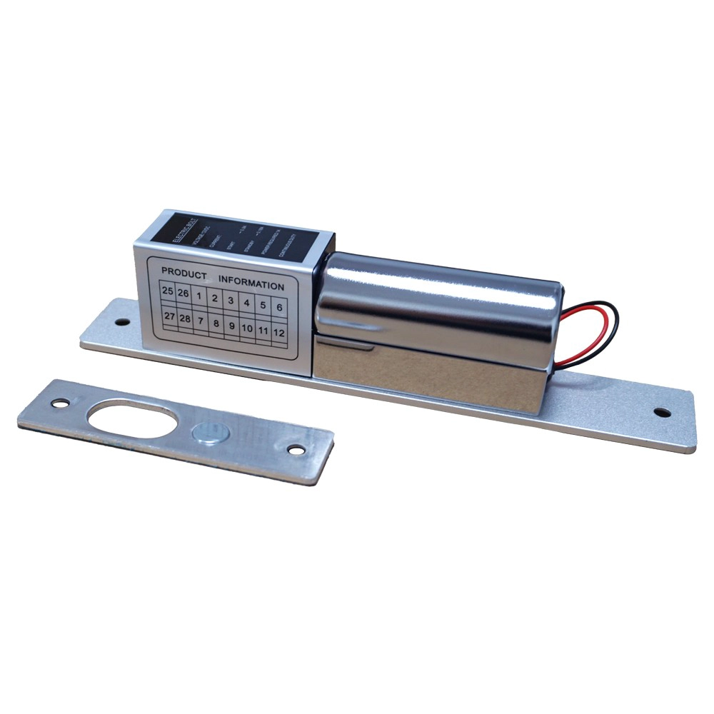 SMQT ML-311 Serrure intelligente commerciale : Boulon à mortaise électrique encastré 12 V CC pour contrôle d'accès au bureau et aux portes vitrées