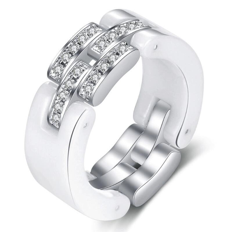 Luxurious Custom Classic Black Ceramic Ring high polished Ceramic Wedding Bands Fashion Ceramic Ring China Manufacturer