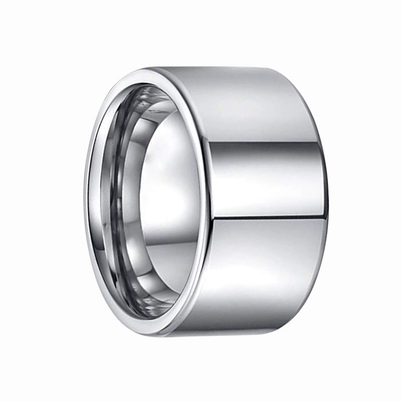 10mm 12mm 14mm große Wolframband Großhandel Herren Ehering Bands Wolframkarbid Ring China Hersteller Auf Lager