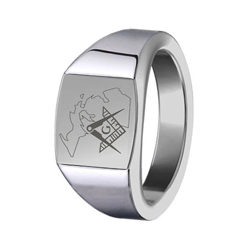Signet Tungsten Ring Hot sales Seal Tungsten band for man Stamp China Factory