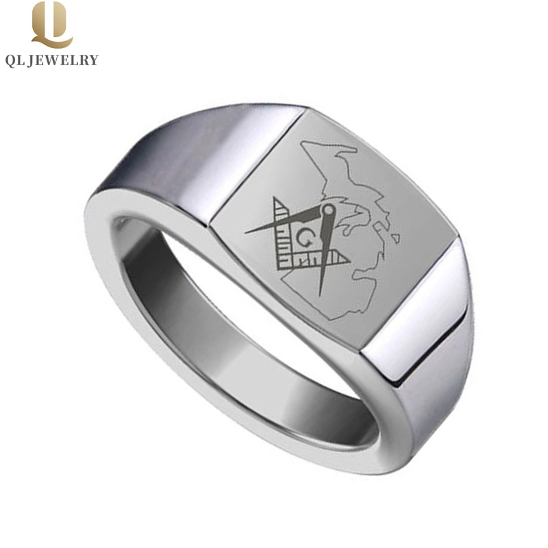 Signet Tungsten Ring Hot sales Seal Tungsten band for man Stamp China Factory