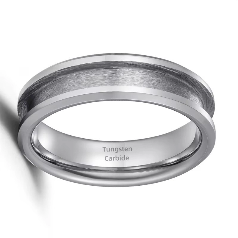 High Quality Hot Sale Classic Style 6mm Tungsten Carbide Blank Ring Core Engagement Wedding Ring Blank Ring Core China Manufacturer