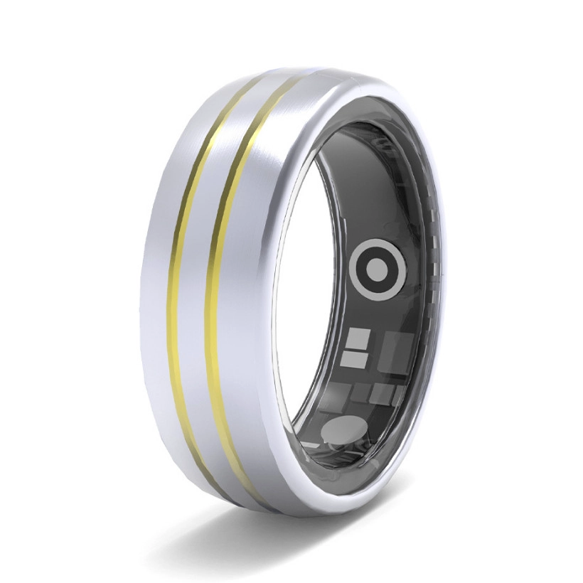OEM/ODM Smart Rings Domed Gold Tungsten Carbide Health Smart Ring White Label Heart Rate Waterproof Hot Selling Fashion Men Sports Ring China Manufacturer