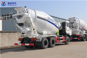 EURO III DF 10CBM الخرسانة الخلاط الأسمنت بائع الشاحنة مع RHD