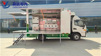 JAC 4x2 mobile kitchen food trucks by diesel fast food vehicle supplier