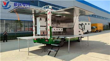 JAC 4x2 mobile kitchen food trucks by diesel fast food vehicle supplier