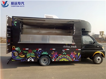 汽油欧六左舵货车迷你餐车烹饪车多功能冰淇淋车销售