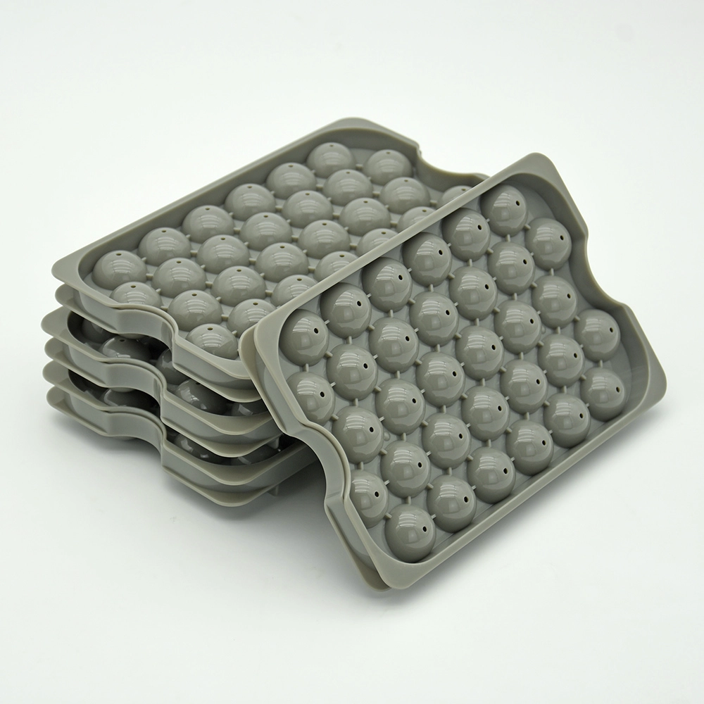 Benhaida Mini machine à glaçons populaire avec récipient à glace, facile à libérer, petit moule à boules de glace en plastique à 128 cavités