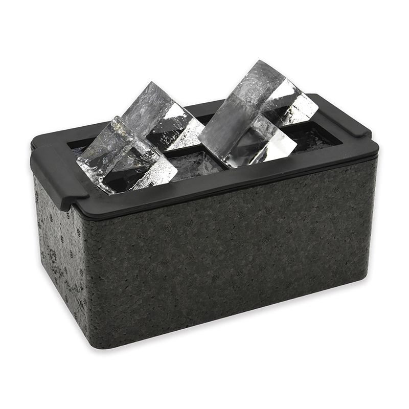 Benhaida Amazon Hot Slow Melting Bar Ice Cube Mold Professional No Bubbles Silicone 8 Cavity Crystal Clear Ice Cube Mold