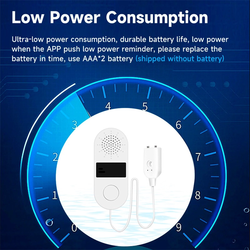 Sensore rilevatore di perdite d'acqua Wifi Sensore di perdite d'acqua Tuya Zigbee Sensore di acqua con allarme sonoro e luminoso