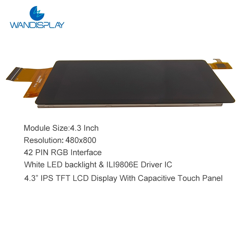 480x800 4.3 インチ タッチ スクリーン ディスプレイ TFT RGB 480x800 LCD モジュール 4.3