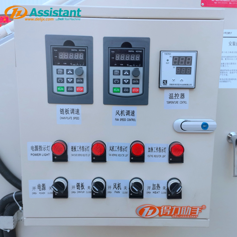Gas Heating Small Continuous Belt Type Tea Drying Machine DL-6CHL-RQ10